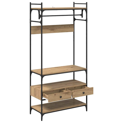 Garderobeskab artisan eg 89 x 39 x 184.5 cm Konstrueret træ