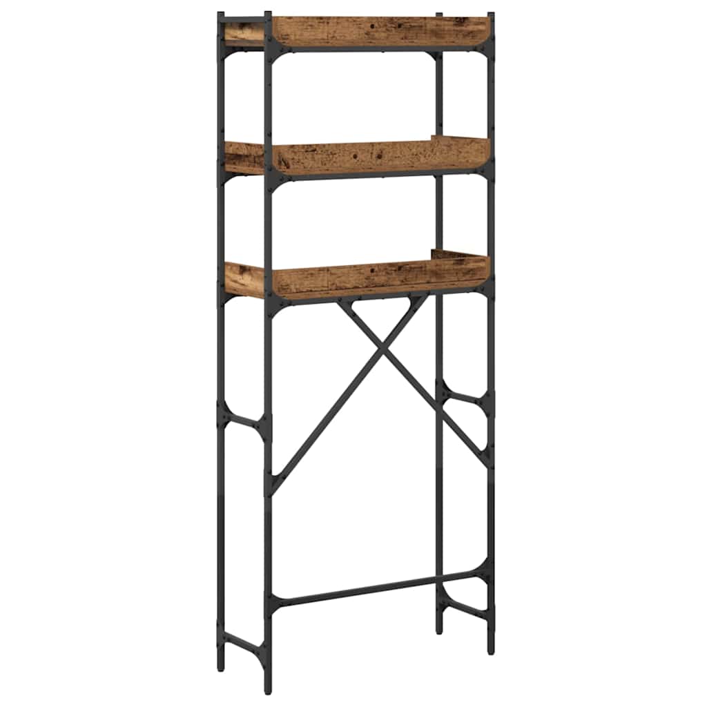 Vaskemaskinehylde Gammelt træ 67 x 25 x 163 cm Konstrueret træ