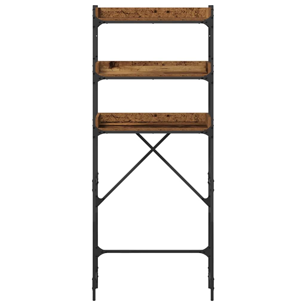 Vaskemaskinehylde Gammelt træ 67 x 25 x 163 cm Konstrueret træ