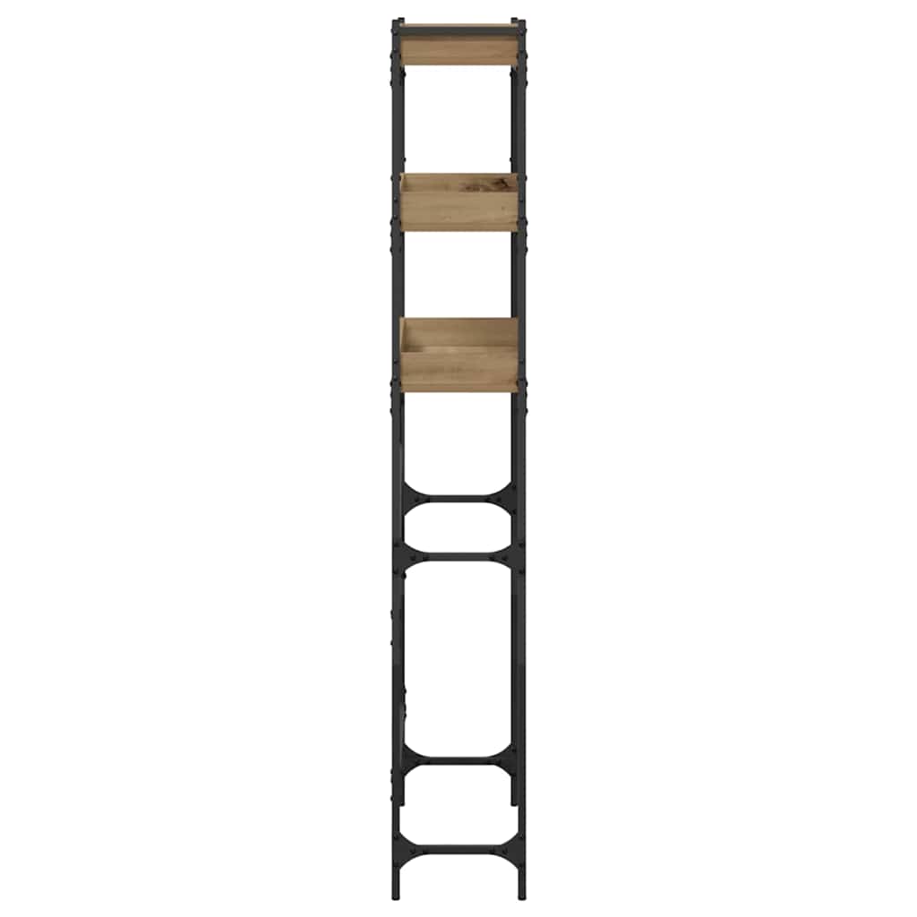 Vaskemaskinehylde med hylde 67 x 25 x 163 cm Konstrueret træ