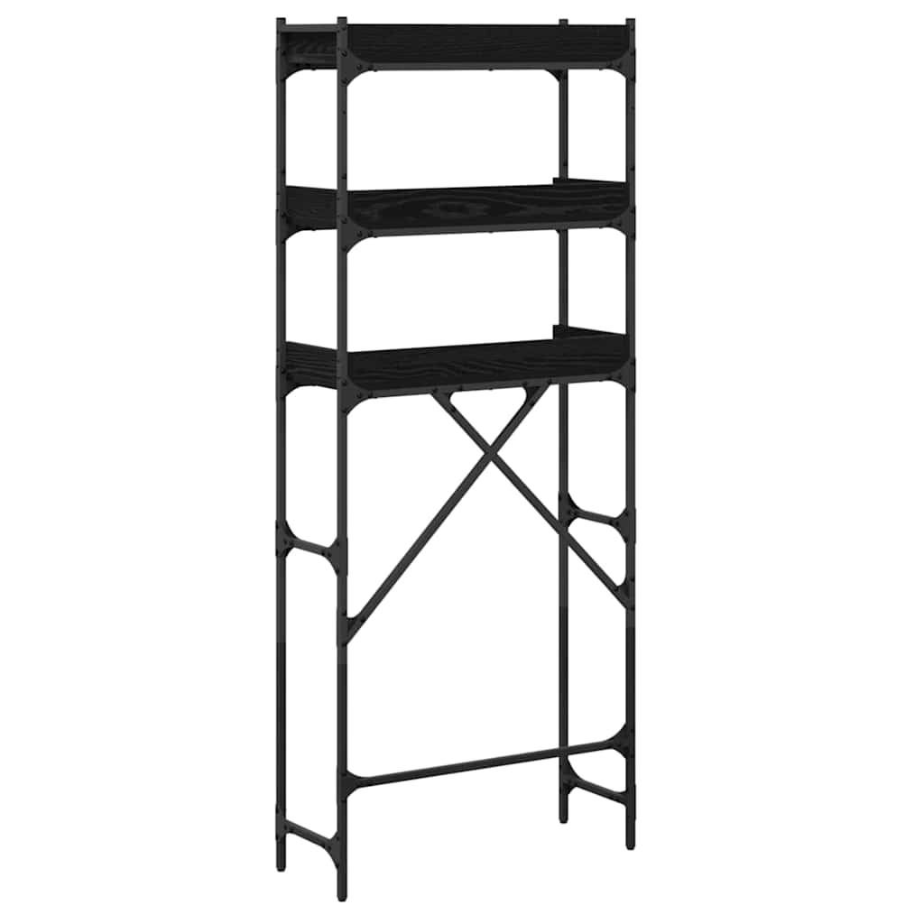 Vaskemaskinehylde med hylde 67 x 25 x 163 cm Konstrueret træ