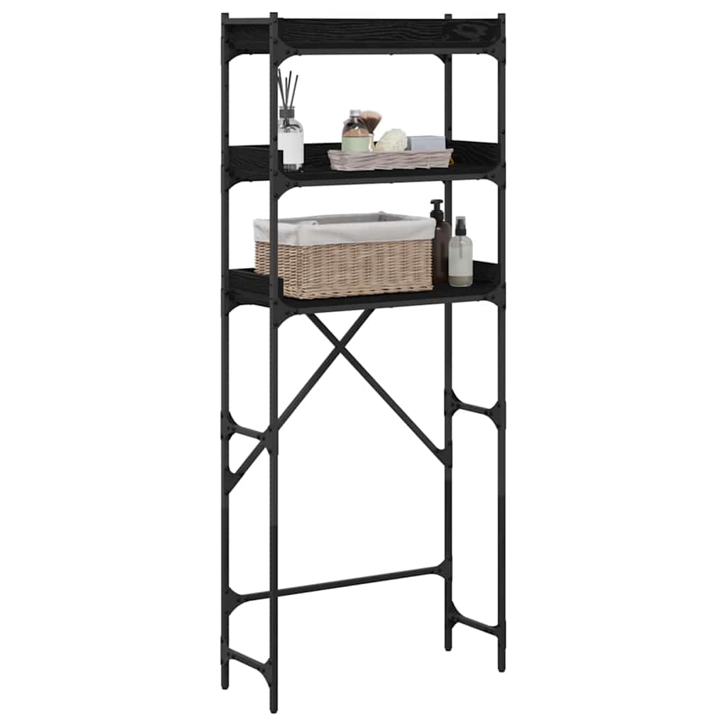 Vaskemaskinehylde med hylde 67 x 25 x 163 cm Konstrueret træ