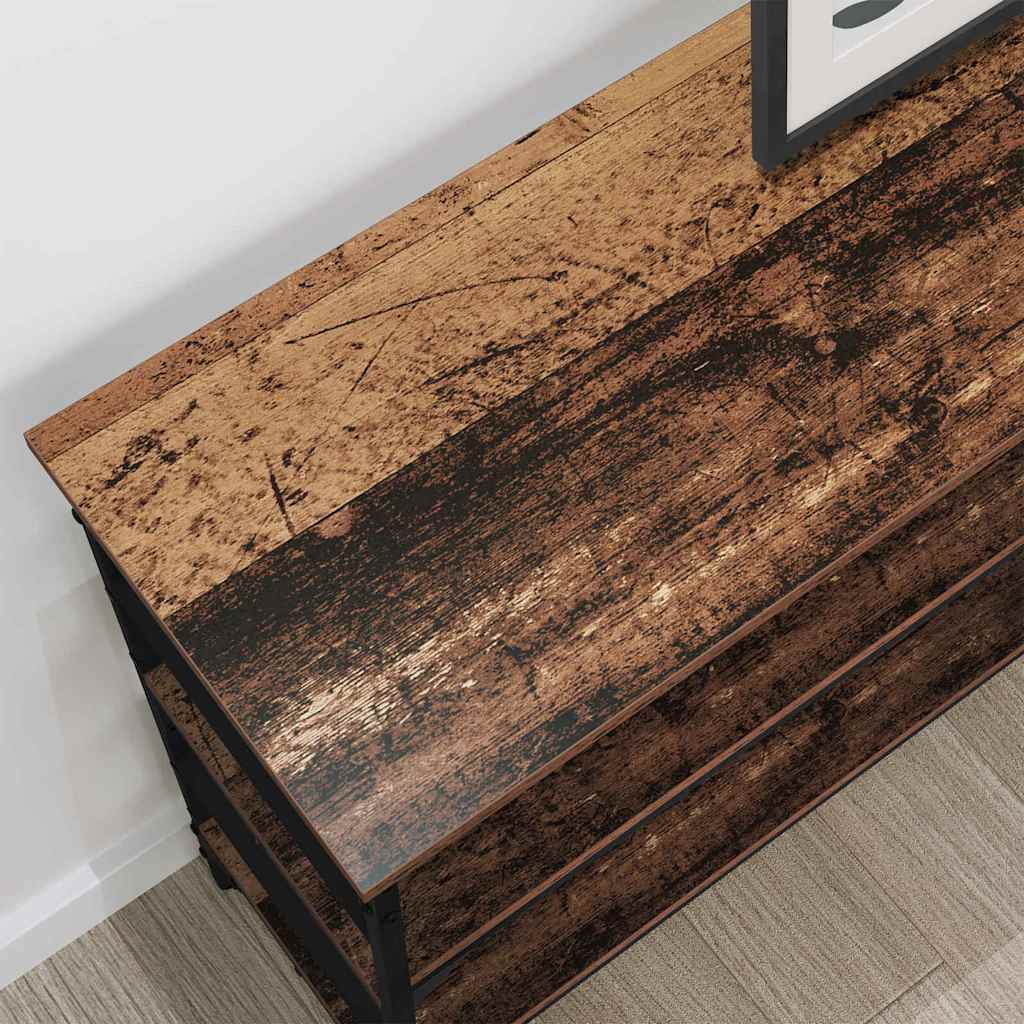 Konsolbord Gammelt træ 100 x 32 x 75 cm Konstrueret træ