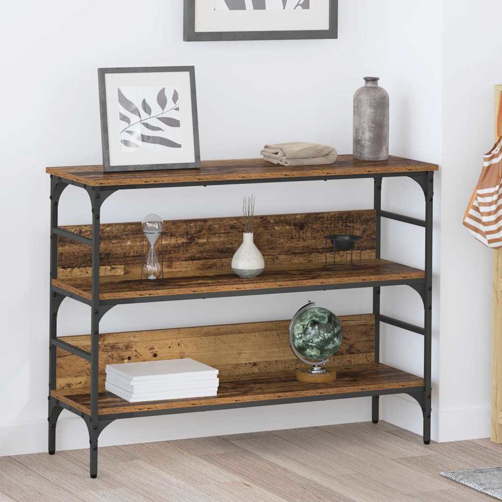 Konsolbord Gammelt træ 100 x 32 x 75 cm Konstrueret træ