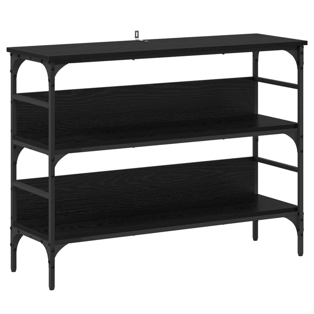 Konsolbord Sort eg 100 x 32 x 75 cm Konstrueret træ