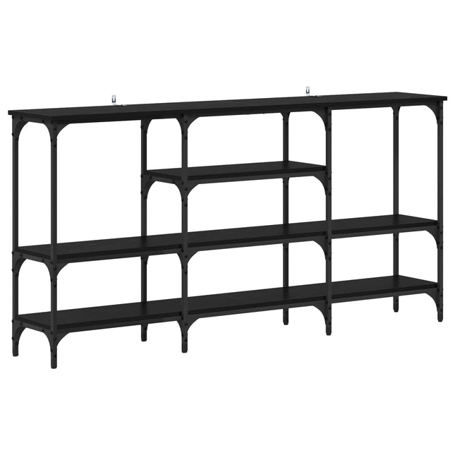 Konsolbord Sort eg 160 x 29 x 80 cm Konstrueret træ