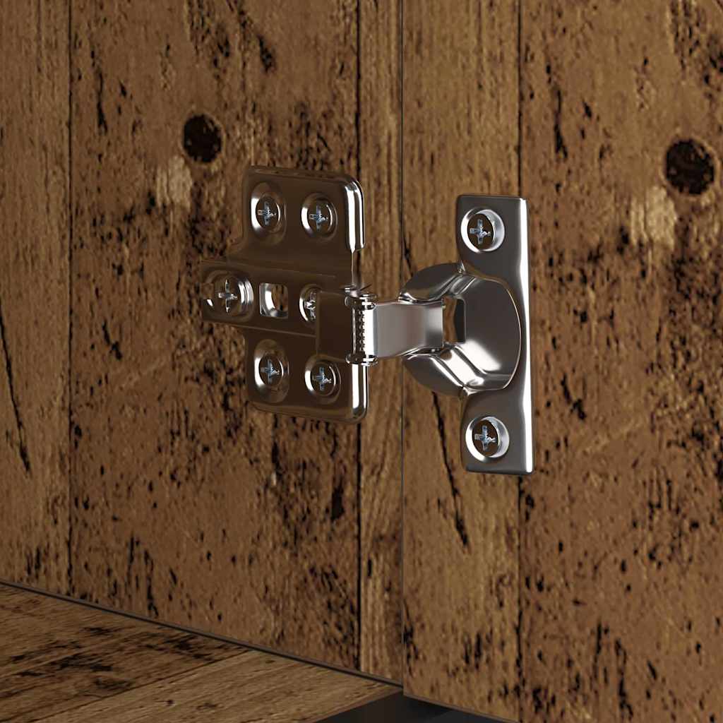 Badeværelsesmøbel sæt med hylde Gammelt træ 35 x 37,5 x 100 cm