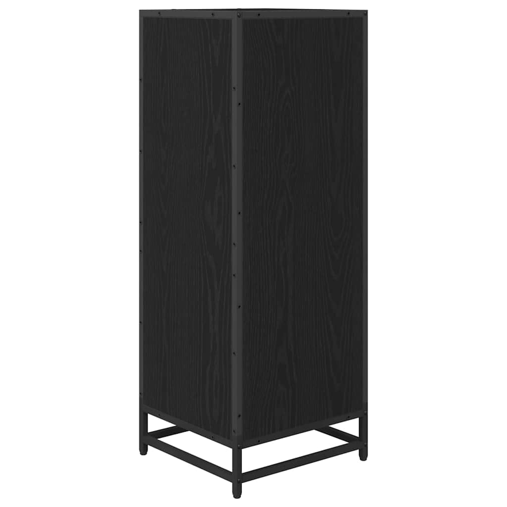 Badeværelsesmøbel sæt med skuffe Sort eg 35 x 37,5 x 100 cm