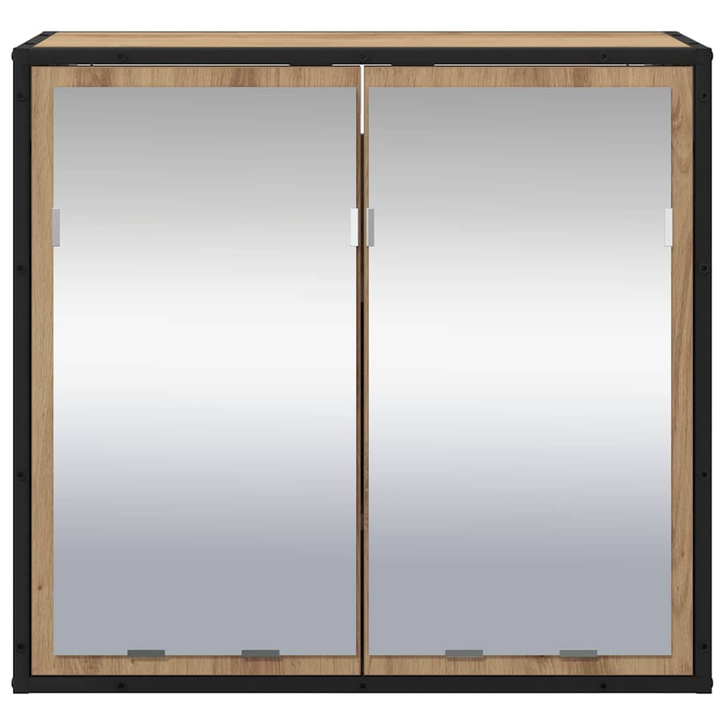 Badeværelsesspejlskab med hylde artisan eg 65 x 20 x 60 cm