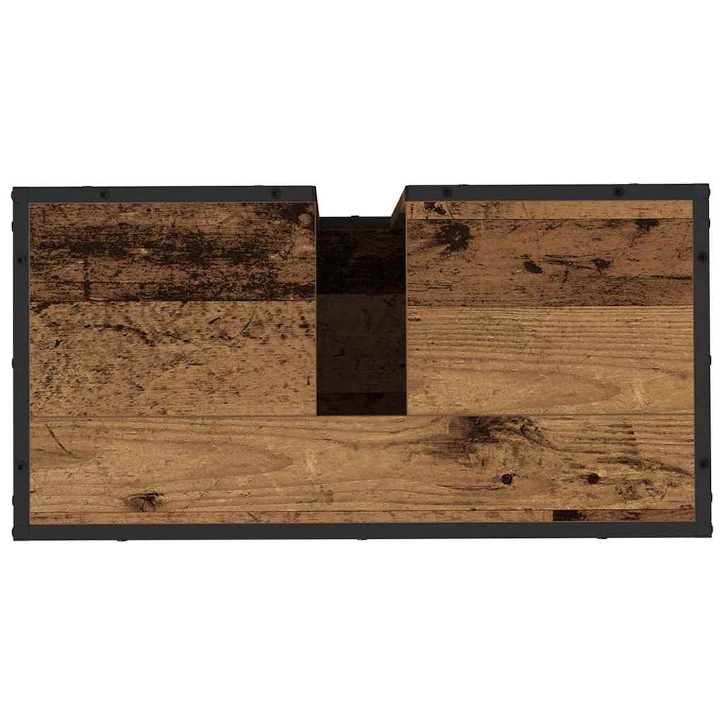 Badeværelsesskab Gammelt træ 65 x 33 x 60 cm Konstrueret træ