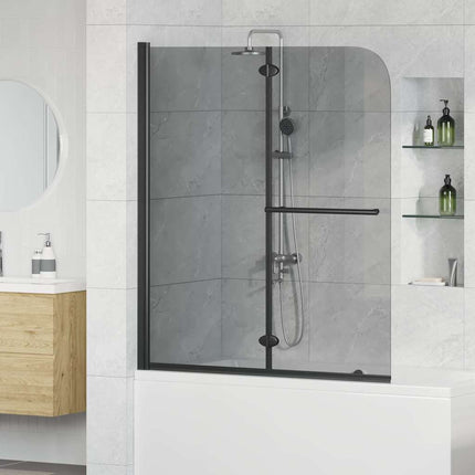 Bruser Indhegning Sort 95 x 140 cm ESG Glas og Aluminium