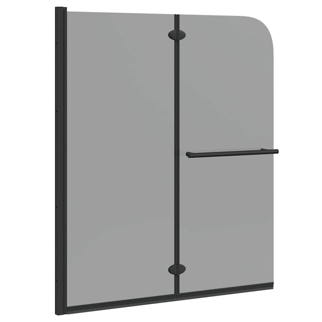 Bruser Indhegning Sort 95 x 140 cm ESG Glas og Aluminium