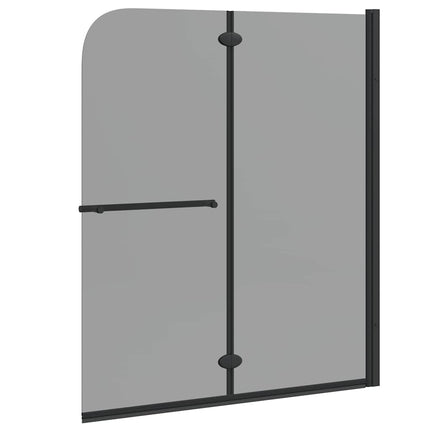 Bruser Indhegning Sort 95 x 140 cm ESG Glas og Aluminium