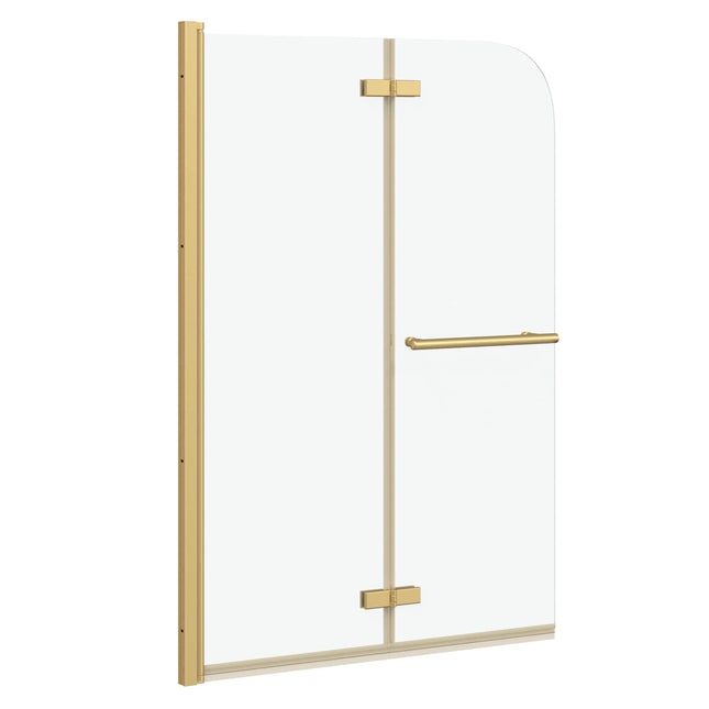 Bruser Indhegning Guld 95 x 140 cm ESG Glas og Aluminium