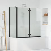 Bruser Indhegning Sort 120 x 68 x 130 cm ESG Glas og Aluminium