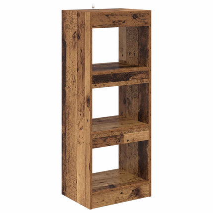 Bogskab 3 niveauer 40 x 30 x 103 cm Konstrueret træ Gammelt træ