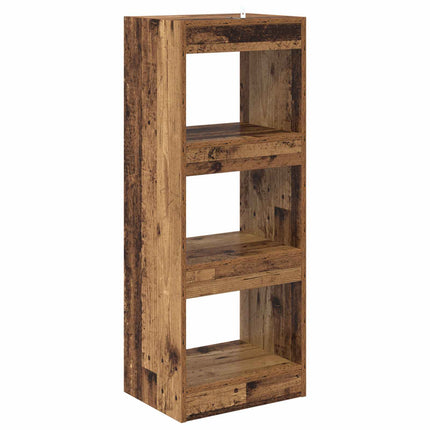 Bogskab 3 niveauer 40 x 30 x 103 cm Konstrueret træ Gammelt træ
