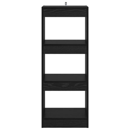 Bogskab 3 niveauer 37 x 30 x 103 cm Konstrueret træ Sort eg