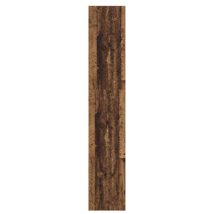 Bogskab 5 niveauer 60 x 30 x 166 cm Konstrueret træ Gammelt træ