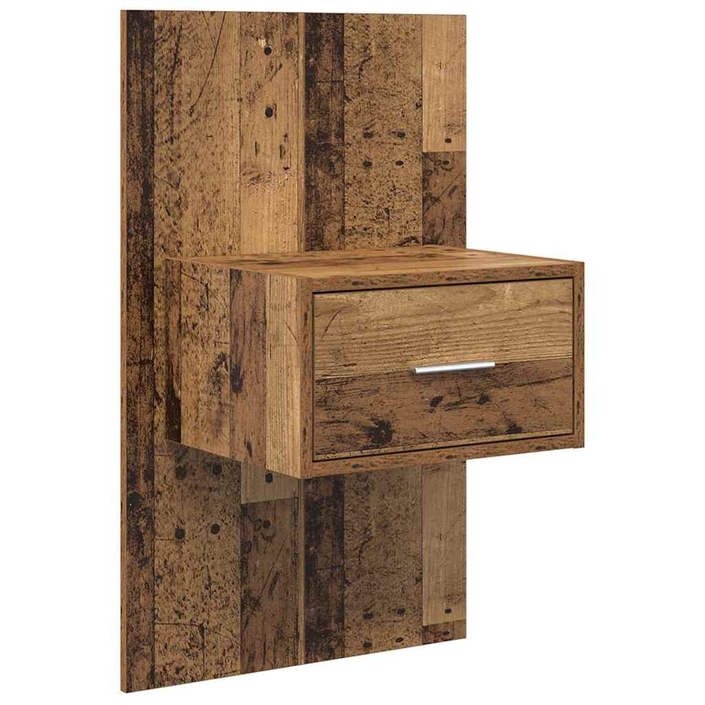 Natskab 2 pcs Gammelt træ 50 x 32,5 x 80 cm Konstrueret træ