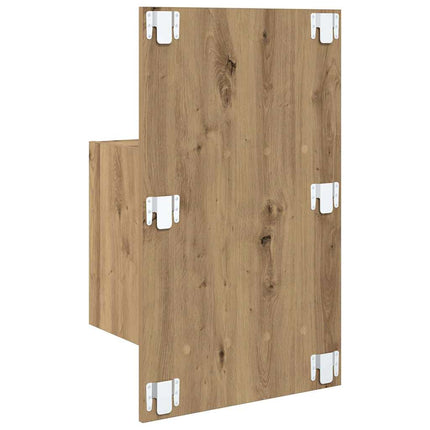 Vægmonteret natbord 2 stk. Artisan Egetræ 48,5 x 32,5 x 80 cm