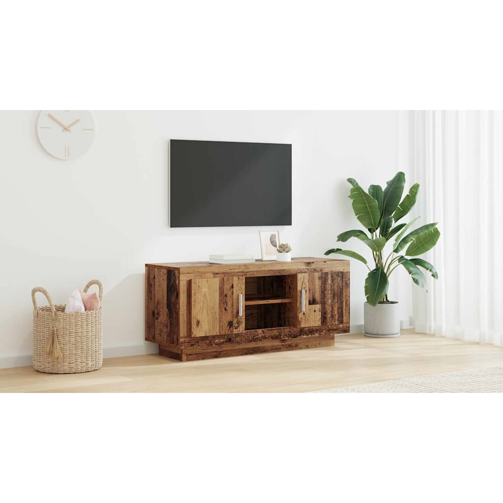 TV-skab Gammelt træ 102 x 35 x 45 cm Konstrueret træ