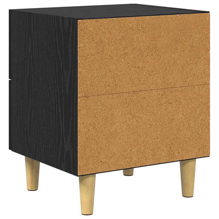 Sengeskab Sort eg 40 x 35 x 47,5 cm Konstrueret træ