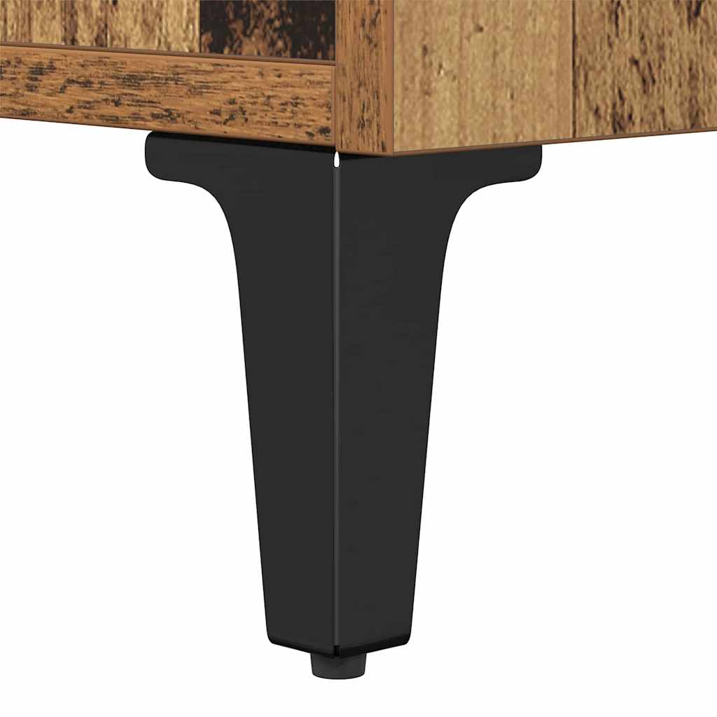 Natskab 2 pcs Gammelt træ 40 x 35 x 47,5 cm Konstrueret træ