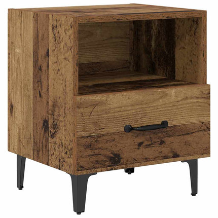 Natskab 2 stk. Gammelt træ 40 x 35 x 47,5 cm Konstrueret træ