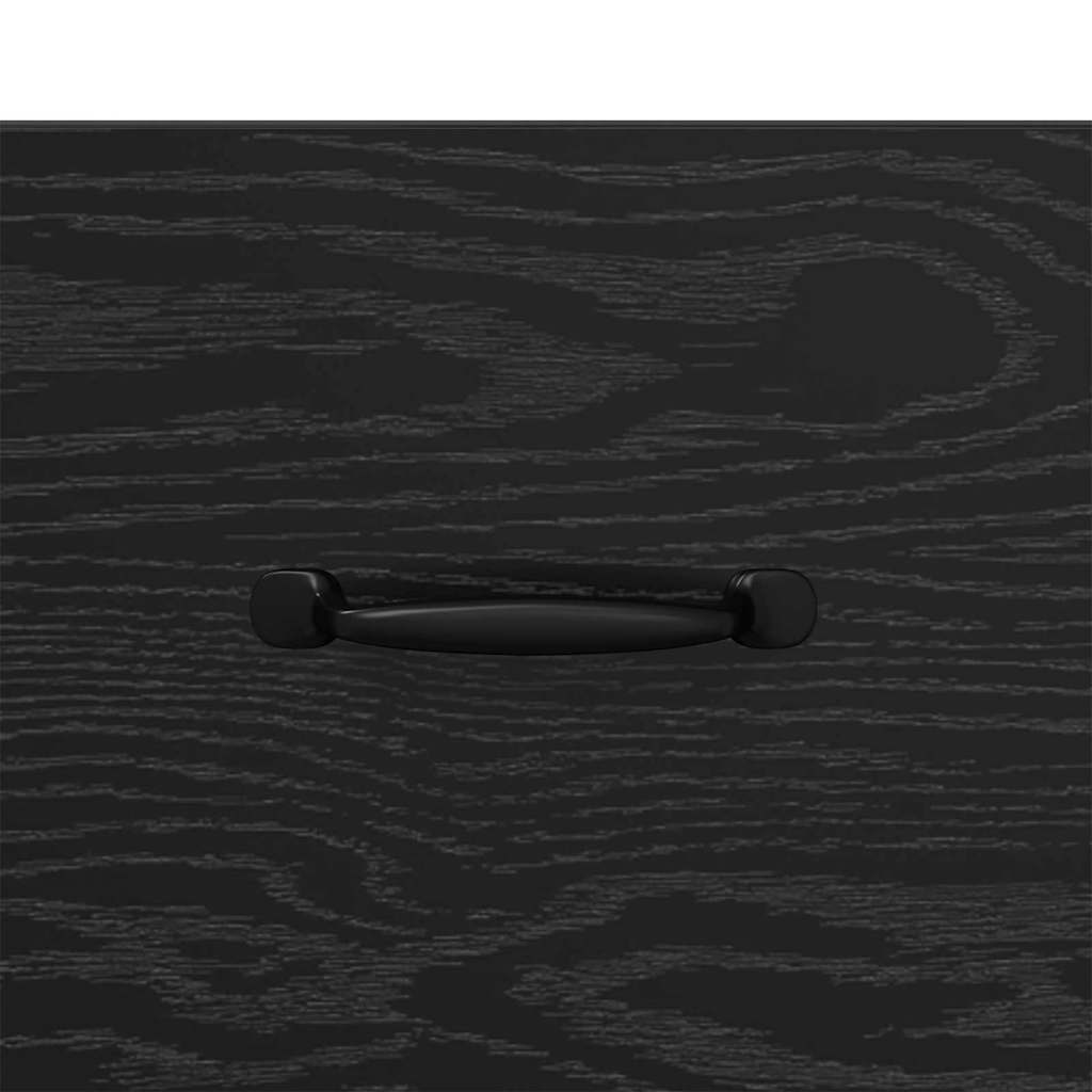 Natskab med skuffe Sort eg 40 x 35 x 47,5 cm Konstrueret træ