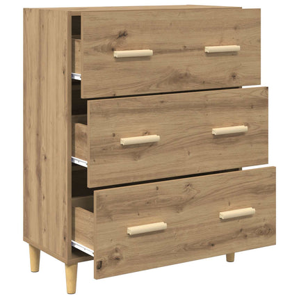 Sideboard Artisan Egetræ 69,5 x 34 x 90 cm Konstrueret træ