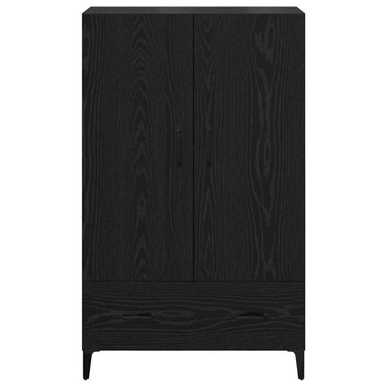 Highboard Sort eg 70 x 31 x 115 cm Ingeniørt træ og jern
