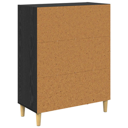 Sideboard Sort eg 69,5 x 32,5 x 90 cm Konstrueret træ