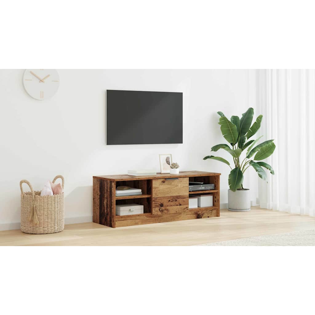 TV-skab Gammelt træ 102 x 35 x 36,5 cm Konstrueret træ