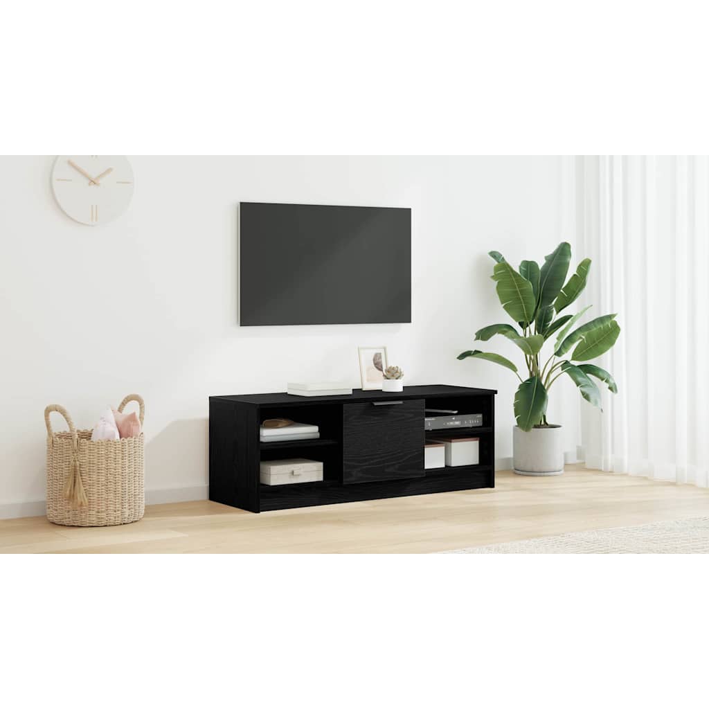 TV-skab Sort eg 102 x 35 x 36,5 cm Konstrueret træ