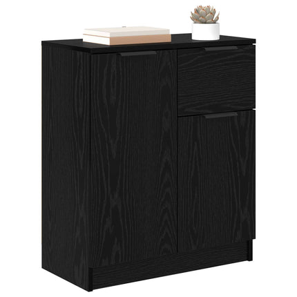 Sideboard Sort eg 60 x 30 x 70 cm Konstrueret træ