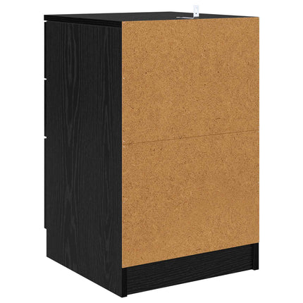 Natskab Sort eg 40 x 40 x 63 cm Konstrueret træ