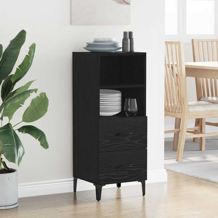 Sideboard Sort eg 34 x 34,5 x 90 cm Konstrueret træ