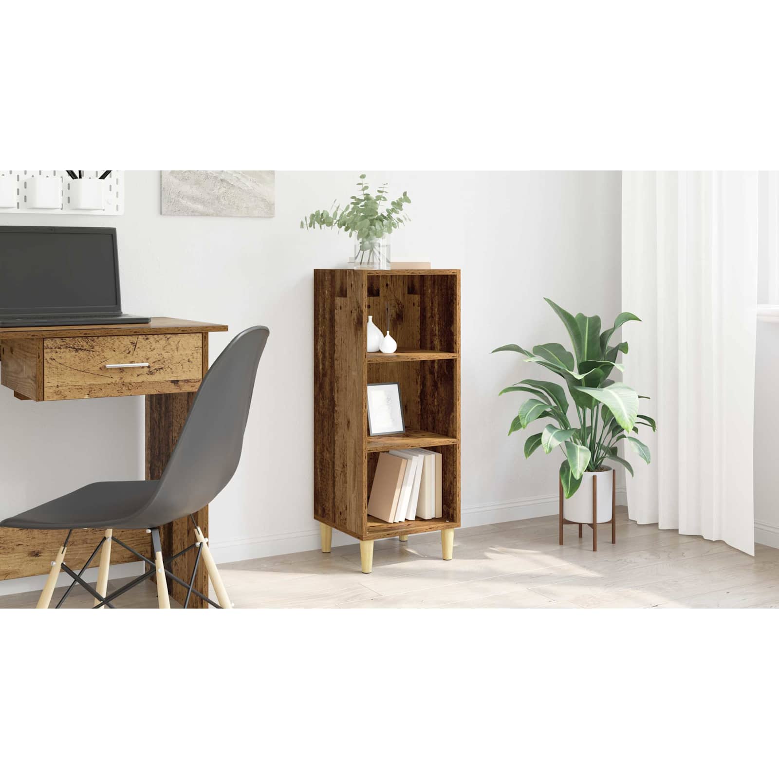 Sideboard Gammelt træ 34,5 x 32,5 x 90 cm Konstrueret træ