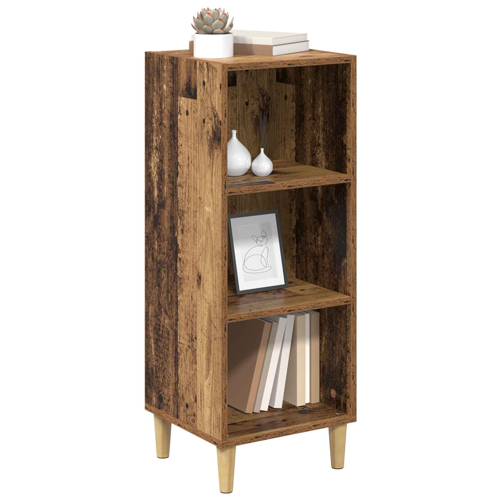 Sideboard Gammelt træ 34,5 x 32,5 x 90 cm Konstrueret træ