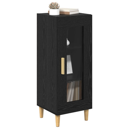 Sideboard Sort eg 34,5 x 32,5 x 90 cm Konstrueret træ