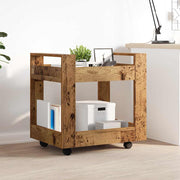 Kontortrolley Gammelt træ 60 x 45 x 60 cm Konstrueret træ