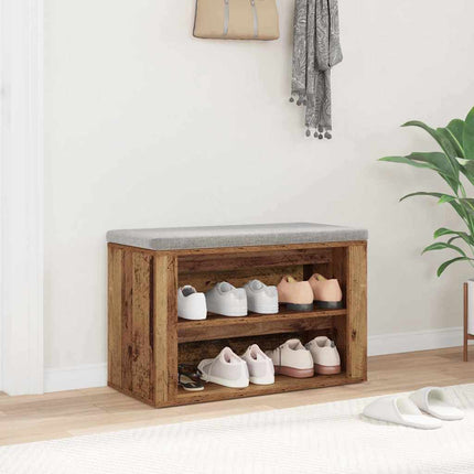 Skostativ 75 x 35 x 45 cm Konstrueret træ Gammelt træ