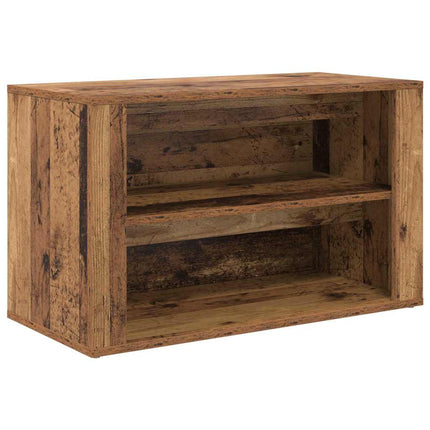 Skostativ 75 x 35 x 45 cm Konstrueret træ Gammelt træ