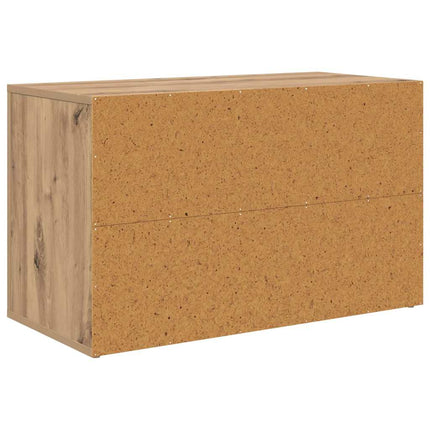 Skostativ 75 x 35 x 45 cm Konstrueret træ artisan eg