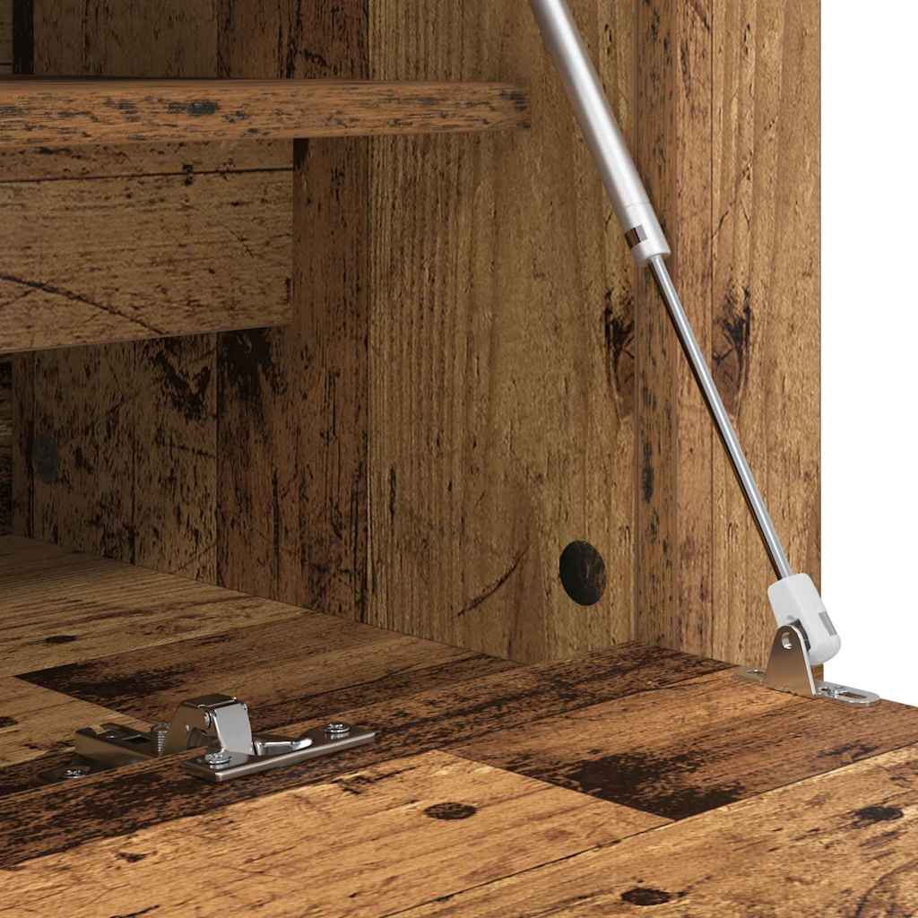 Sko skab med hylde Gammelt træ 100 x 35 x 38 cm Konstrueret træ