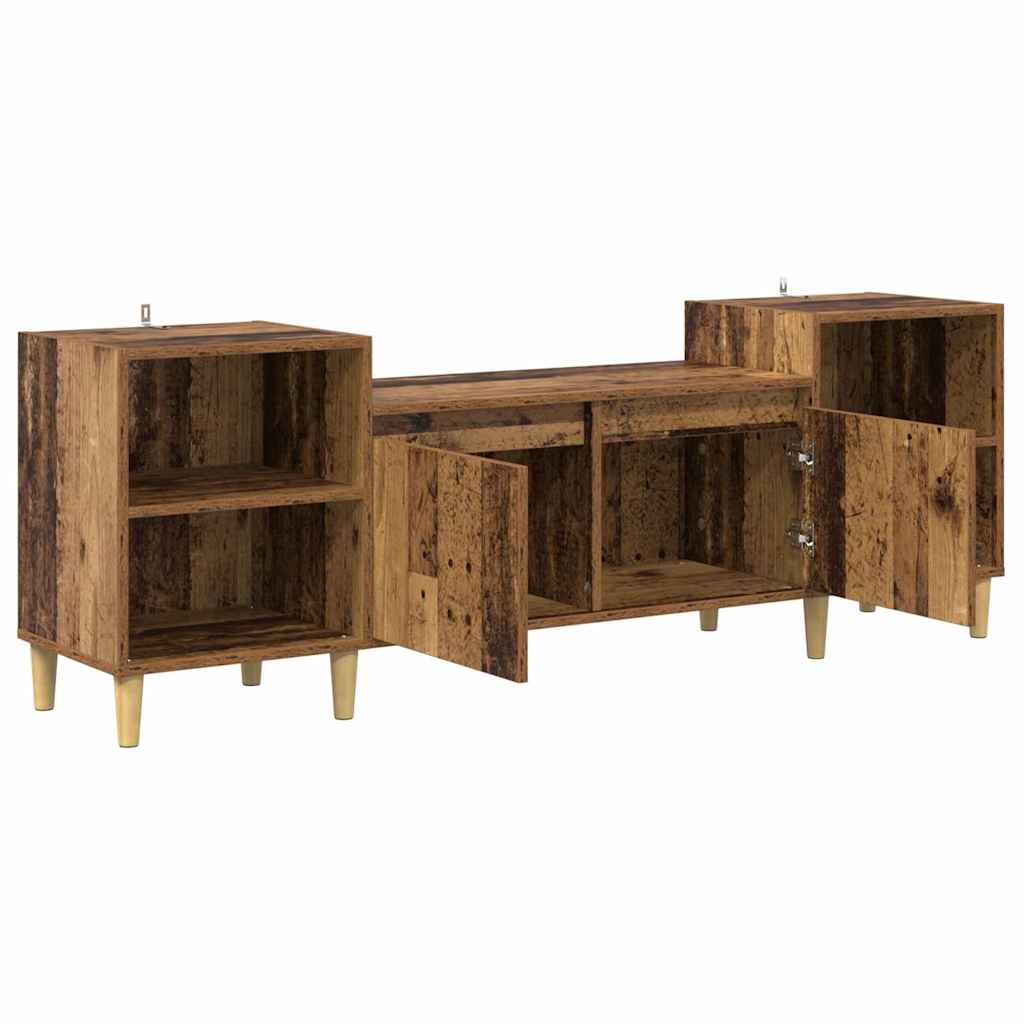 TV-skab Gammelt træ 160 x 35 x 55 cm Konstrueret træ