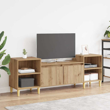 TV-skab 160 x 35 x 55 cm Artisan Egetræ Konstrueret træ