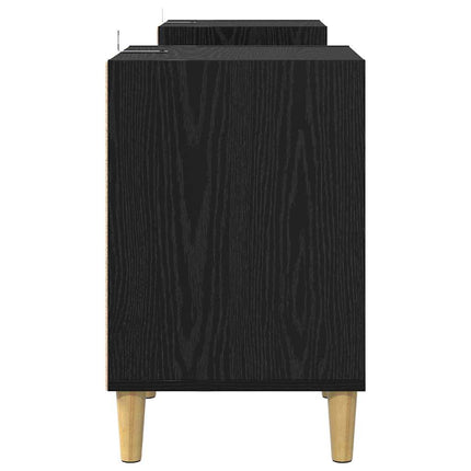 TV-skab 160 x 35 x 55 cm Sort eg Konstrueret træ