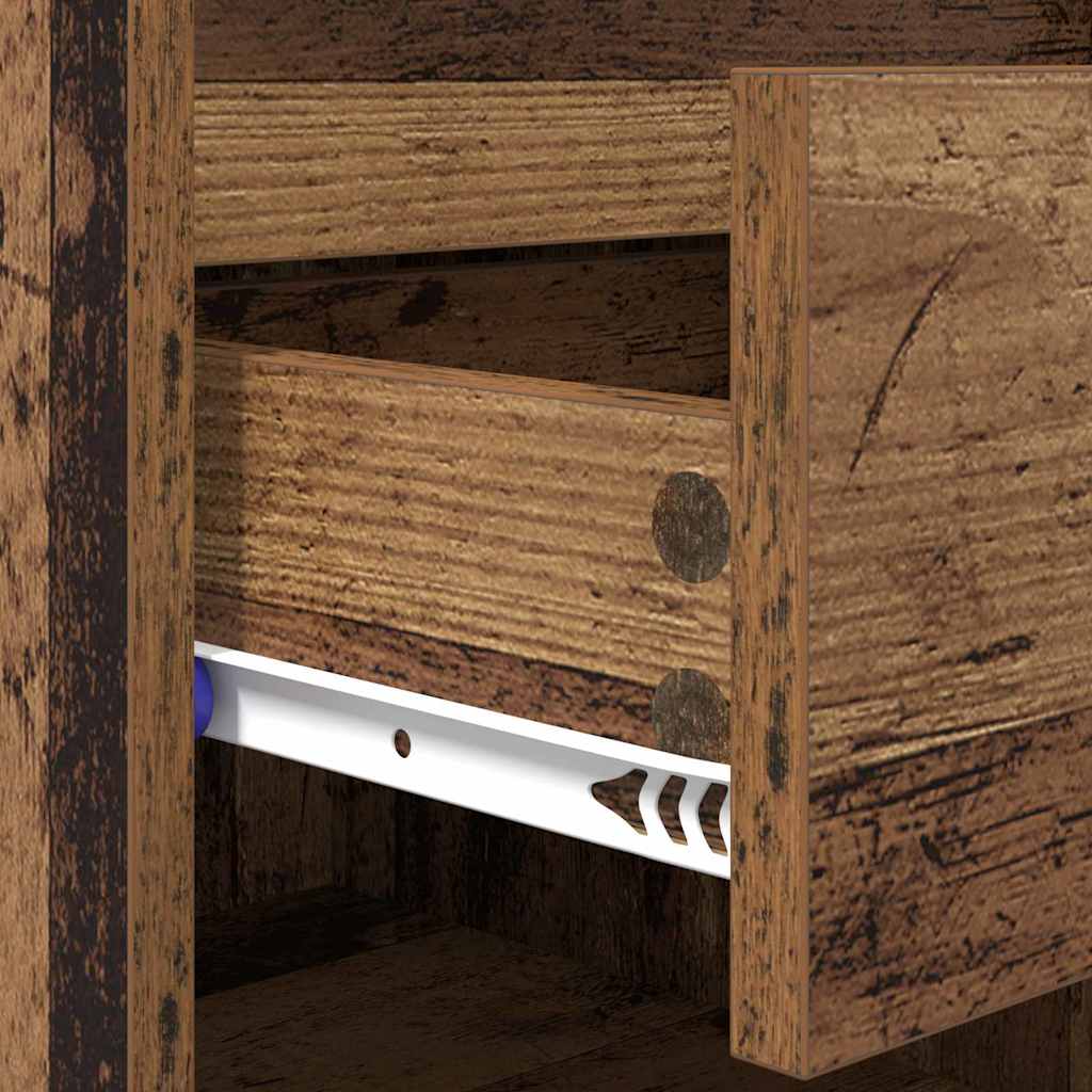 Sko skab med hylde Gammelt træ 102 x 36 x 60 cm Konstrueret træ